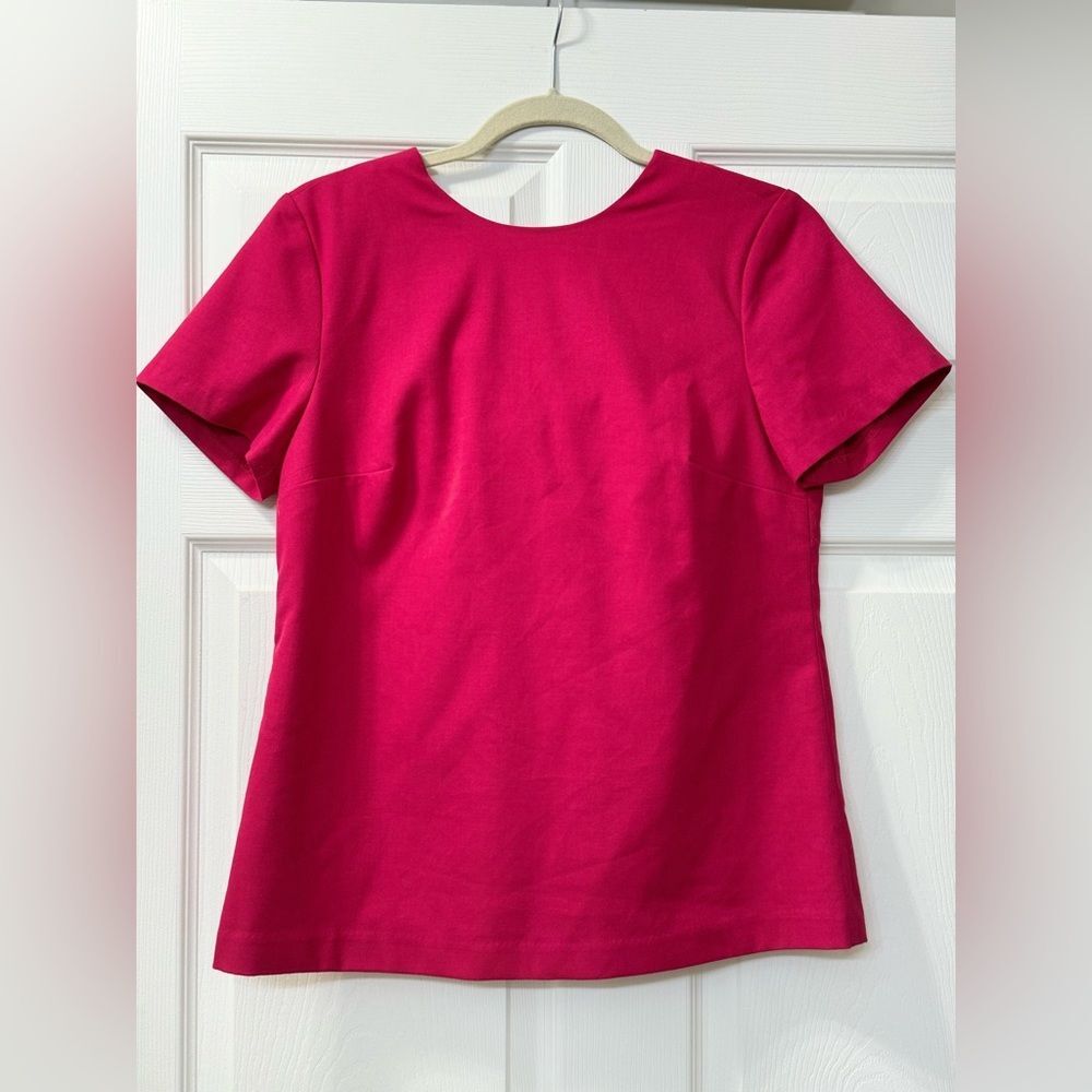 Banana Republic Red Cut Out Back Top Sz S EUC - Picture 2 of 4